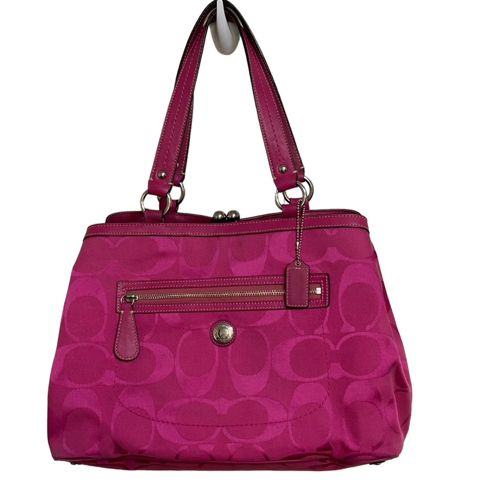 Coach Handbag Signature “C” Fabric fuchsia